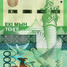 Bancnota Kazahstan 2000 Tenge 2012 P-41 UNC, clasor B1