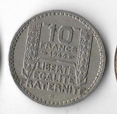 Moneda 10 francs 1946 B - Franta foto