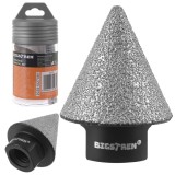 Freza conica diamantata Bigstren 2-35 mm M14 pentru gresie si piatra