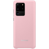 Husa TPU Samsung Galaxy S20 Ultra G988 / Samsung Galaxy S20 Ultra 5G G988, Led Cover, Roz EF-KG988CPEGEU