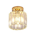 Lustra clasica Georgiana LC110GD, aurie cu cristal, 1xE27, &Oslash;12 cm