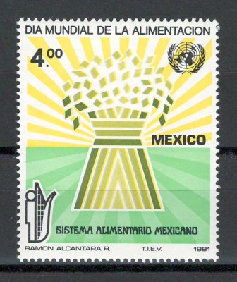 Mexic 1981 MNH - Ziua Mondiala a Alimentatiei, nestampilat foto