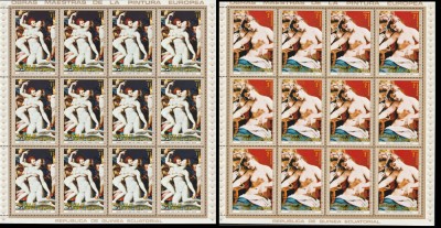 Guinea Ecuatoriala 1973 - Nuduri COALA COMPLEATA 7v MNH foto