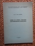 ANCA GIRESCU CORSO DI LINGUA ITALIANA CONTEMPORANEA FONOLOGIA