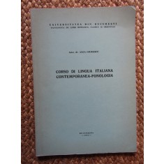 ANCA GIRESCU CORSO DI LINGUA ITALIANA CONTEMPORANEA FONOLOGIA
