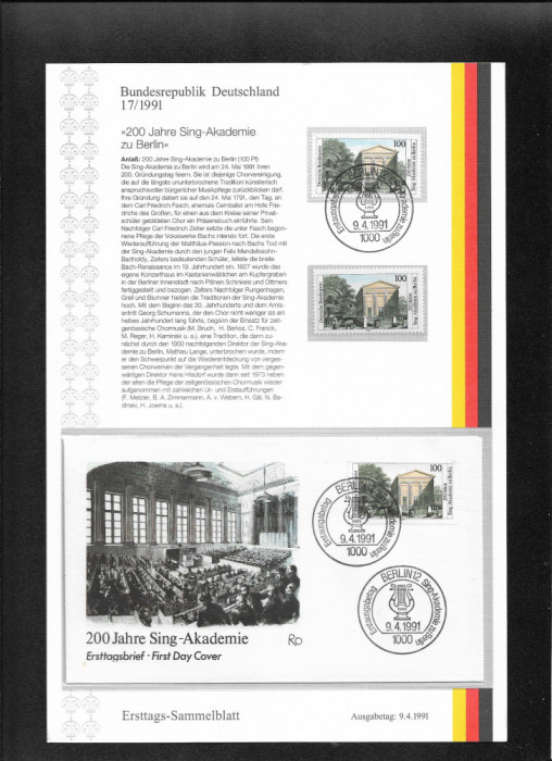 Germania FDC 17.1991