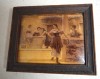 Eugene von Blaas &quot;Flirt la fantana&quot; veche gravura/print pe celuloid, Istorice, Cerneala, Altul