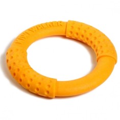 Jucarie pentru caini Kiwi Walker RING MAXI portocaliu 18 cm foto