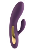 Vibrator Iepuras Splendor, 7 Moduri Vibratii, Silicon, USB, Mov, 17 cm