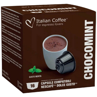 Cioccomenta, 64 capsule compatibile Nescafe Dolce Gusto, Italian Coffee foto