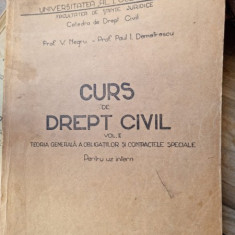 Curs de drept civil - V. Negru, Paul I. Demetrescu vol.II