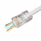 MUFA RJ-45 LOGILINK pt. cablu UTP, Cat5e, RJ-45 (T), neecranat, plastic, 100 buc, &quot;MP0002&quot;
