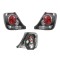 Set stopuri Spate Honda Civic (Eu), 02.2003, Model Cu 3 Usi, partea Stanga+Dreapta, negru, transparent; fara soclu bec; tuning; Omologare: ECE, Taiwan
