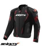 Cumpara ieftin Geaca (jacheta) barbati pentru scuter - motocicleta Racing Seventy all season/iarna model SD-JL24 Spoiler culoare: negru/rosu Negru/rosu S
