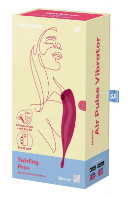 Twirling Pro - Stimulator clitoris, mov, 20 cm foto