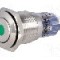 Intrerupator anti-vandalism, ON-ON, &Oslash;16mm, ONPOW - LAS2-GQF-11ZD/G24V/S-P