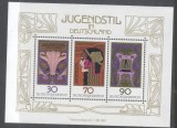 Germany Bundes 1977 Jugendstil Art Nouveau perf. sheet Mi.B14 MNH DA.159