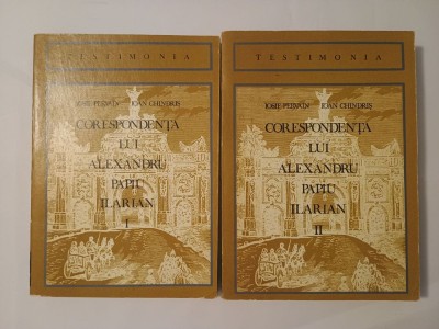 Iosif Pervain; Ioan Chindriș - Corespondența lui Alexandru Papiu Ilarian (2 vol., editura Dacia) foto