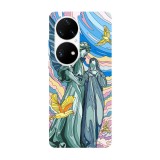 Husa compatibila cu Huawei Nova 8i model Pure art, Silicon, TPU, Viceversa, Transparent, Carcasa