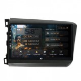 Navigatie Honda Civic (2012-2015) 8GB RAM Android 13 Octacore Slot Sim 4G DSP GPS Wi-FI Carplay Android Auto USB Bluetooth Waze Touchscreen 9 Inch