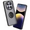 Husa Xiaomi Redmi Note 14 Pro 4G Techsuit Glinth cu inel suport stand magnetic, negru