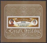 Seychelles Outer Islands 1981 - Royal Wedding, personalitati, colita neuzata