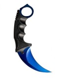 Cutit Karambit, albastru, 18.5 cm