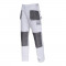 Pantaloni lucru bumbac mediu-gros Lahti Pro, marimea XL, alb
