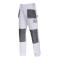 PANTALON LUCRU MEDIU-GROS BUMBAC / ALB - M/50