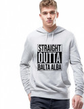 Cumpara ieftin Hanorac Barbati Gri - Straight Outta Balta Alba - XL, THEICONIC