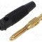 Conector banană 4mm mufă 30A 60V negru Hirschmann T&amp;M