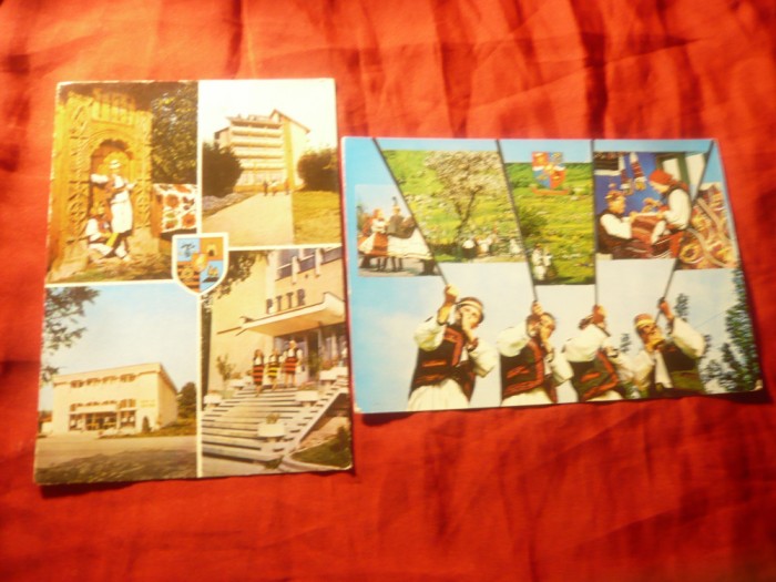 2 Ilustrate Folclor Maramures - Hoteni , Borsa , Viseu , Tara Oasului, anii &#039;80