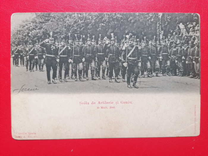 Scoala de Artilerie si Geniu 10 mai 1900 Colectia Spada