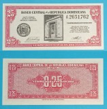 Republica Dominicana 25 Centavos Oro 1961 &#039;Banco Central&#039; UNC p#87
