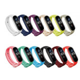 Bratara de schimb din silicon pentru smartband Xiaomi Mi Band 5 si Mi Band 6, diferite colorituri, confortabila si rezistenta, Star