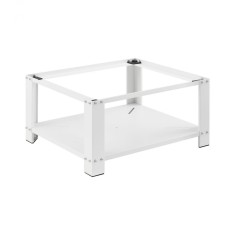 Suport masina de spalat cu polita depozitare fixa, 63 x 54 x 31 cm, otel, alb