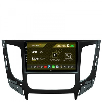Navigatie Mitsubishi L200 (2014-2020), Android 12, E-Octacore 2GB RAM + 32GB ROM, 9 Inch - AD-BGE9002+AD-BGRKIT274 foto
