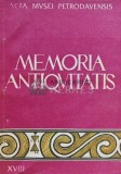 Memoria antiquitatis, vol. 18 - 1992 - Gheorghe Dumitroaia (red.) (E181)