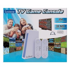 Consola Tv cu 250 jocuri si 2 controlere wireless, Lexibook, 32-Bit Graphics