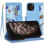 Husa personalizata fete iPhone 11 Pro Techsuit FlipCraft, bleu