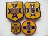 SET INSIGNE STRAJA TARII + FRONTUL RENASTERII NAT., 1938 , CAROL II, IM1.135