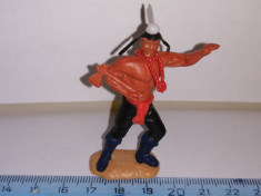 bnk jc Figurina de plastic - Timpo - indian cu tomahawk foto