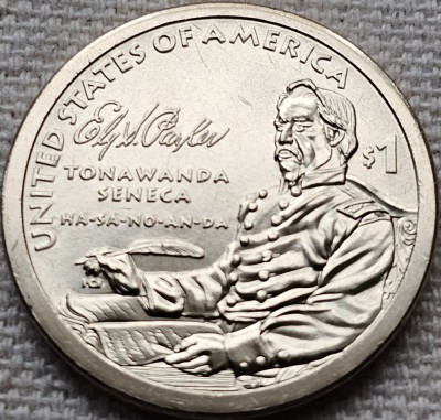 1 Dollar 2022 USA, Ely Samuel Parker, Sacagawea, unc, litera P/D foto