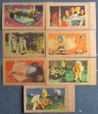 R.Guinea Ecuatoriala. -COSMOS-APOLLO 15- 1 serie a 7 valori nedantelate-MNH.**GEQ 064 foto