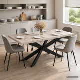 Cumpara ieftin Masa de bucatarie, 180x90x76 cm, lemn masiv de mango decolorat