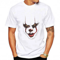 Tricou Alb Personalizat , Bumbac ? IT Clown foto