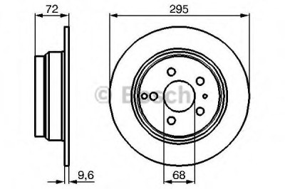 Disc frana VOLVO V70 I (LV) (1996 - 2000) BOSCH 0 986 478 628 foto