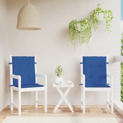 vidaXL Perne cu spătar mic, 2 buc. albastru 100x50x3 cm textil oxford 314143 foto