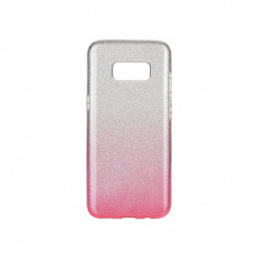 Husa Iberry Shining Argintie cu Roz Pentru Samsung Galaxy S8 Plus G955