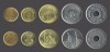 Egipt: Set 5 Monede Piastres (1,5,10,20,25) 1984-2004 UNC. KM553.2, 731, 732, 733, 734. Ne circulate